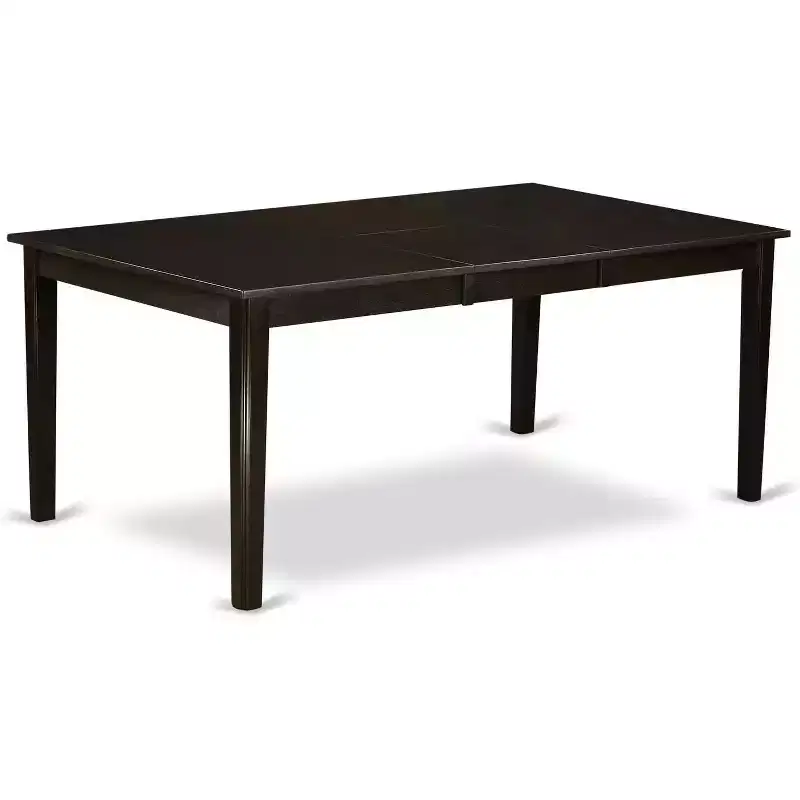 Ensemble de salle à manger HomeStock Belmont - Table avec rallonge et chaises de salle à manger, Cappuccino