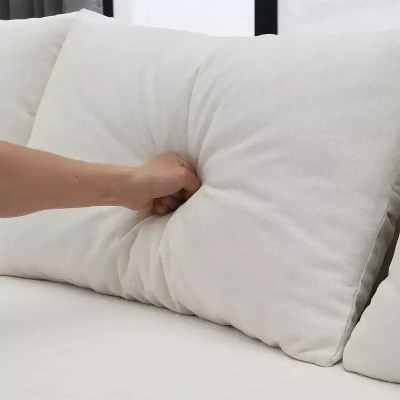 Canapé d'angle modulable 2 pièces Elio Modern de GDFStudio avec coussins