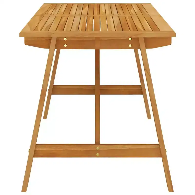 vidaXL Ensemble de salle à manger Bois d'acacia massif Moyen Ergonomique