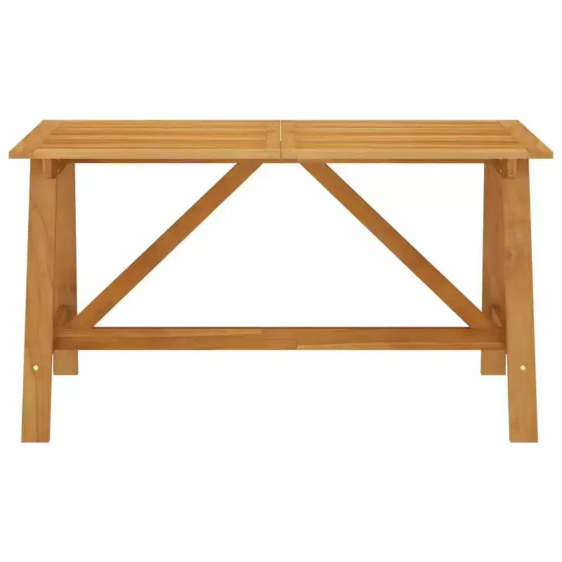 vidaXL Ensemble de salle à manger Bois d'acacia massif Moyen Ergonomique