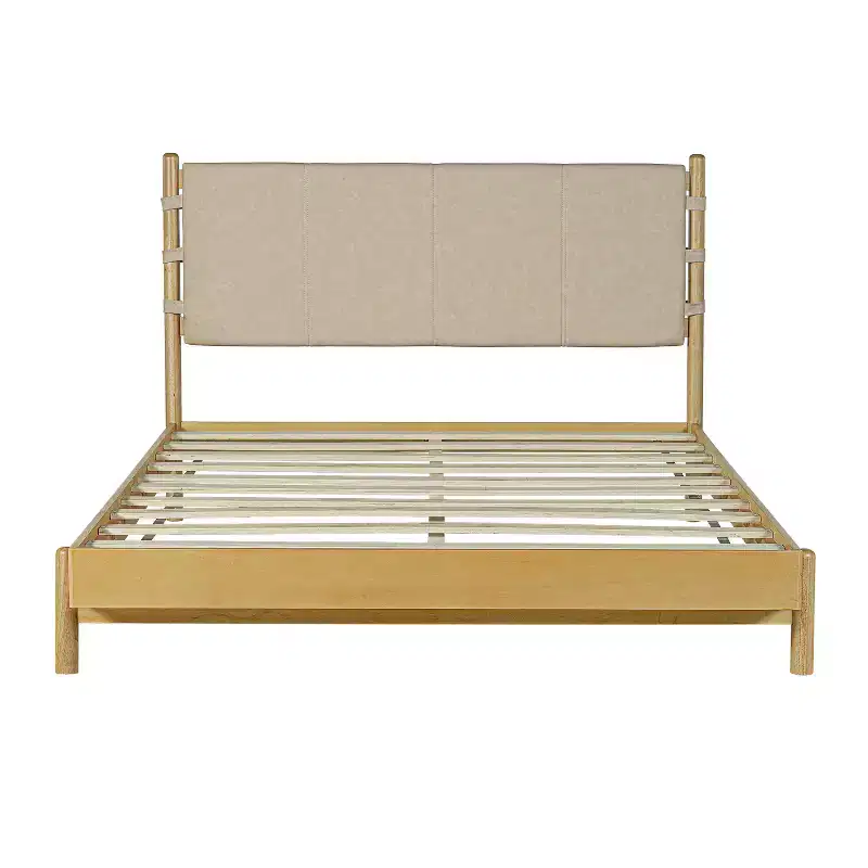 Christopher Knight Home Eliana Lit Plateforme en Bois 3 Pièces Style Mid-Century Moderne avec Tête de Lit et Tables de Chevet