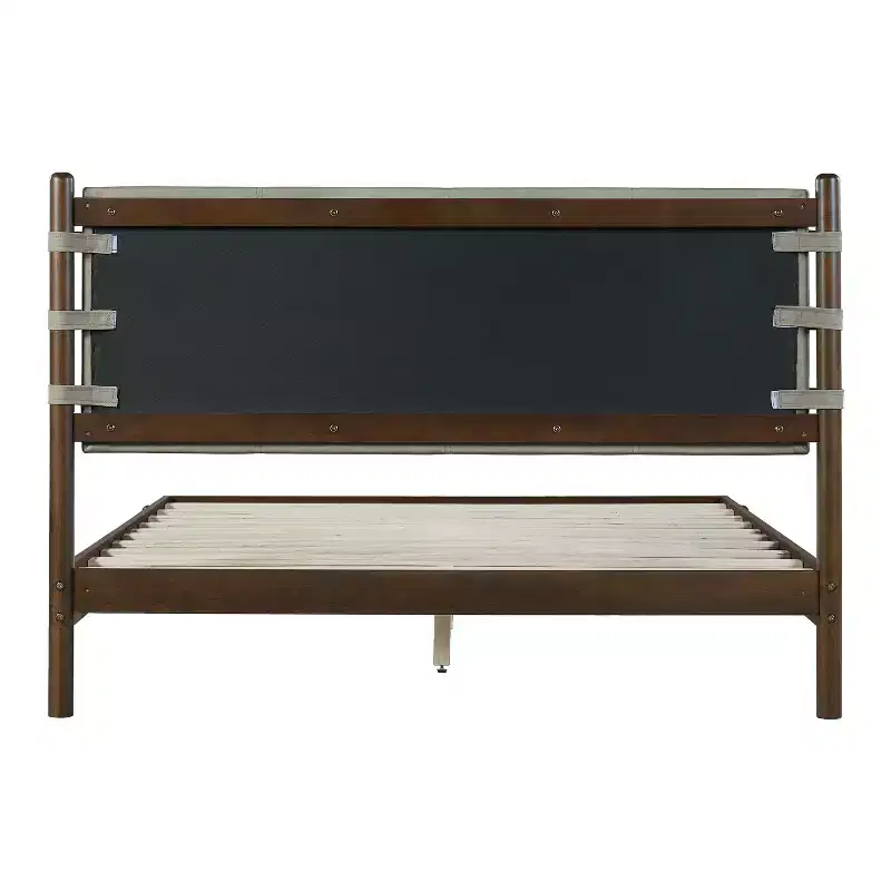 Christopher Knight Home Eliana Lit Plateforme en Bois 3 Pièces Style Mid-Century Moderne avec Tête de Lit et Tables de Chevet