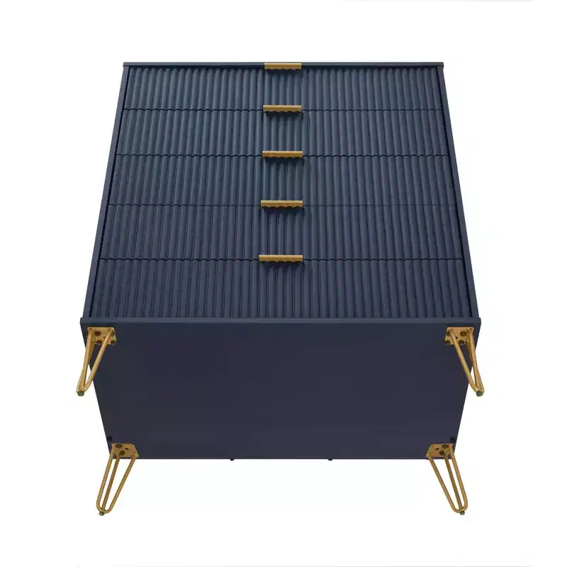 Ensemble commode 5 tiroirs, commode 3 tiroirs et table de chevet Manhattan Comfort Dumbo 3 pièces
