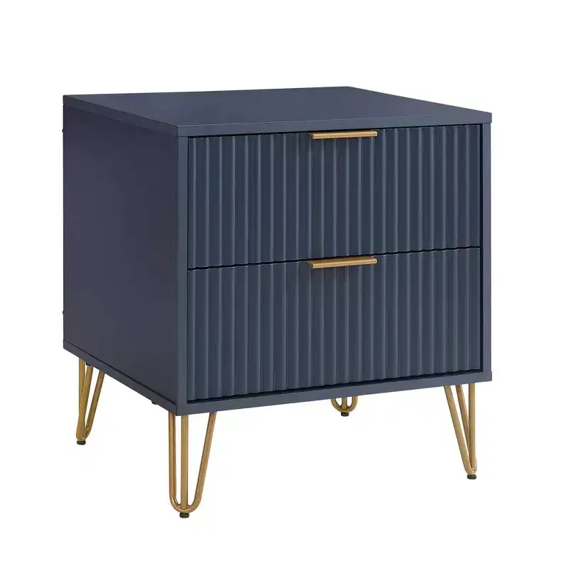 Ensemble commode 5 tiroirs, commode 3 tiroirs et table de chevet Manhattan Comfort Dumbo 3 pièces