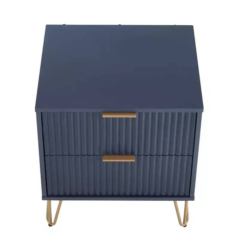 Ensemble commode 5 tiroirs, commode 3 tiroirs et table de chevet Manhattan Comfort Dumbo 3 pièces