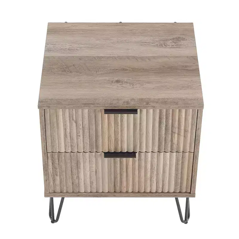 Ensemble commode 5 tiroirs, commode 3 tiroirs et table de chevet Manhattan Comfort Dumbo 3 pièces