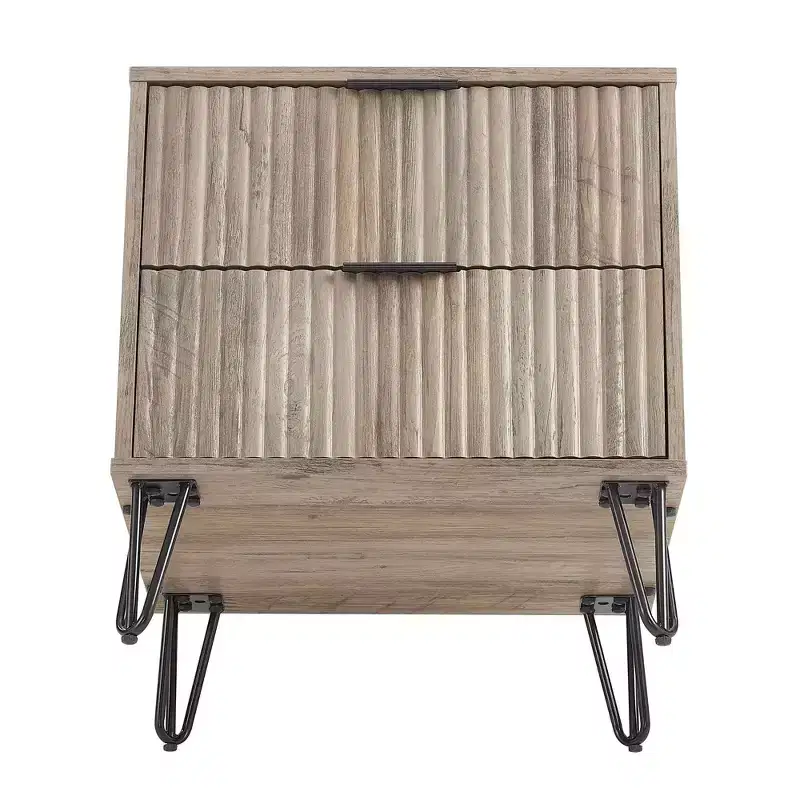 Ensemble commode 5 tiroirs, commode 3 tiroirs et table de chevet Manhattan Comfort Dumbo 3 pièces