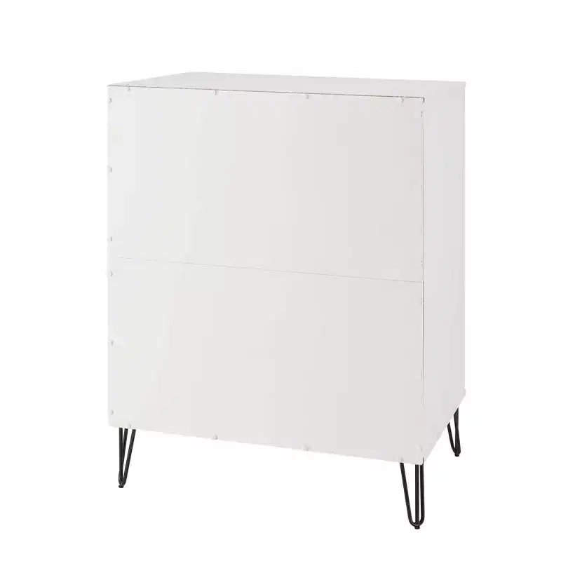 Ensemble commode 5 tiroirs, commode 3 tiroirs et table de chevet Manhattan Comfort Dumbo 3 pièces