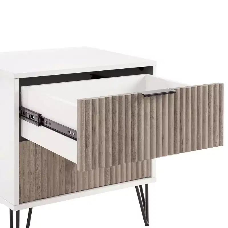 Ensemble commode 5 tiroirs, commode 3 tiroirs et table de chevet Manhattan Comfort Dumbo 3 pièces