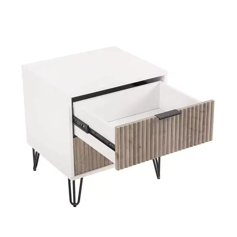 Ensemble commode 5 tiroirs, commode 3 tiroirs et table de chevet Manhattan Comfort Dumbo 3 pièces