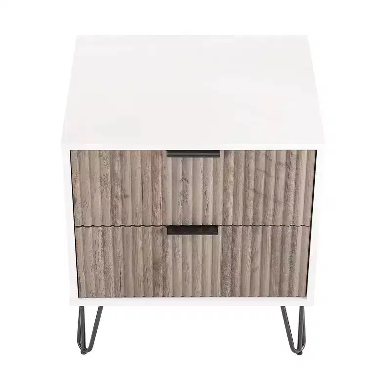 Ensemble commode 5 tiroirs, commode 3 tiroirs et table de chevet Manhattan Comfort Dumbo 3 pièces