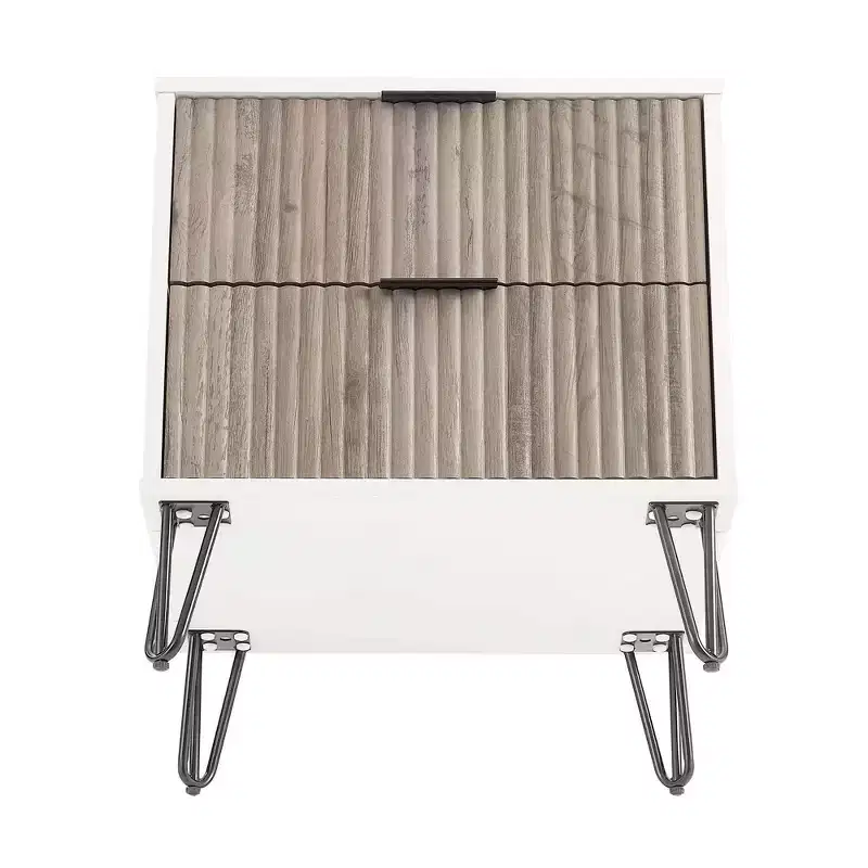 Ensemble commode 5 tiroirs, commode 3 tiroirs et table de chevet Manhattan Comfort Dumbo 3 pièces