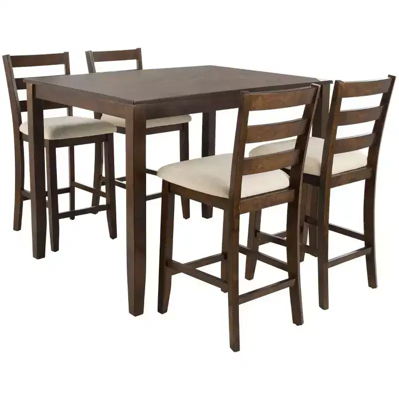 Ensemble de bar 5 pièces Melvin - DNS9200A - Marron/Beige - Safavieh