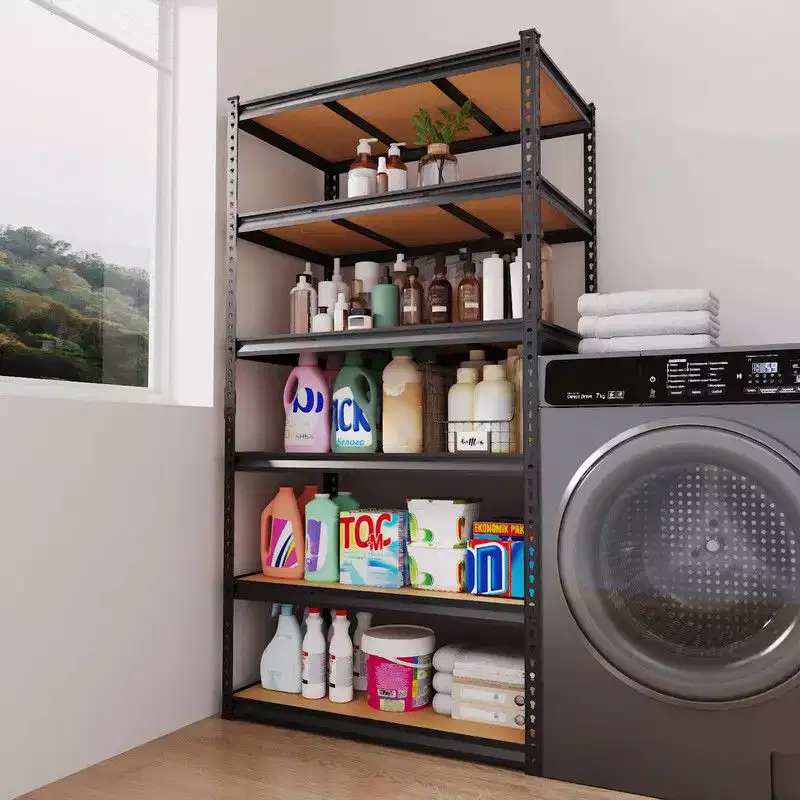 Étagère de rangement 6 niveaux réglables en acier