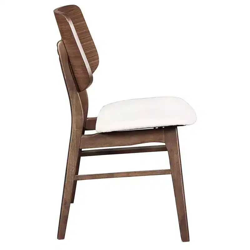 Chaise de salle à manger en noyer massif