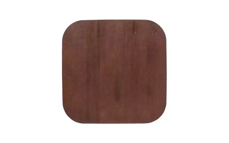 Table de cuisine en bois massif pour 2 à 4 personnes, table à manger carrée de 89 cm avec pieds coniques évasés, table minimaliste pour salon, appartement, petit espace