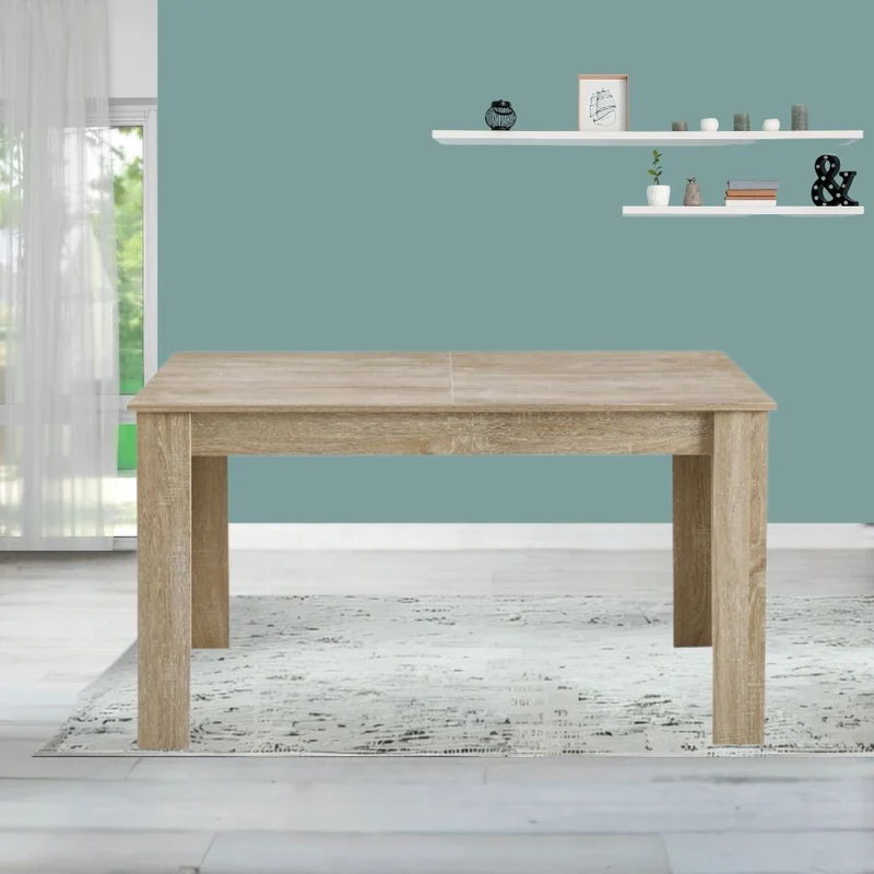 Tavolo rettangolare allungabile colore rovere 140x90 cm - Tony