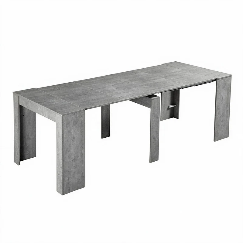 Tavolo consolle colore grigio 90x50 cm allungabile a 3 metri - Ofelia