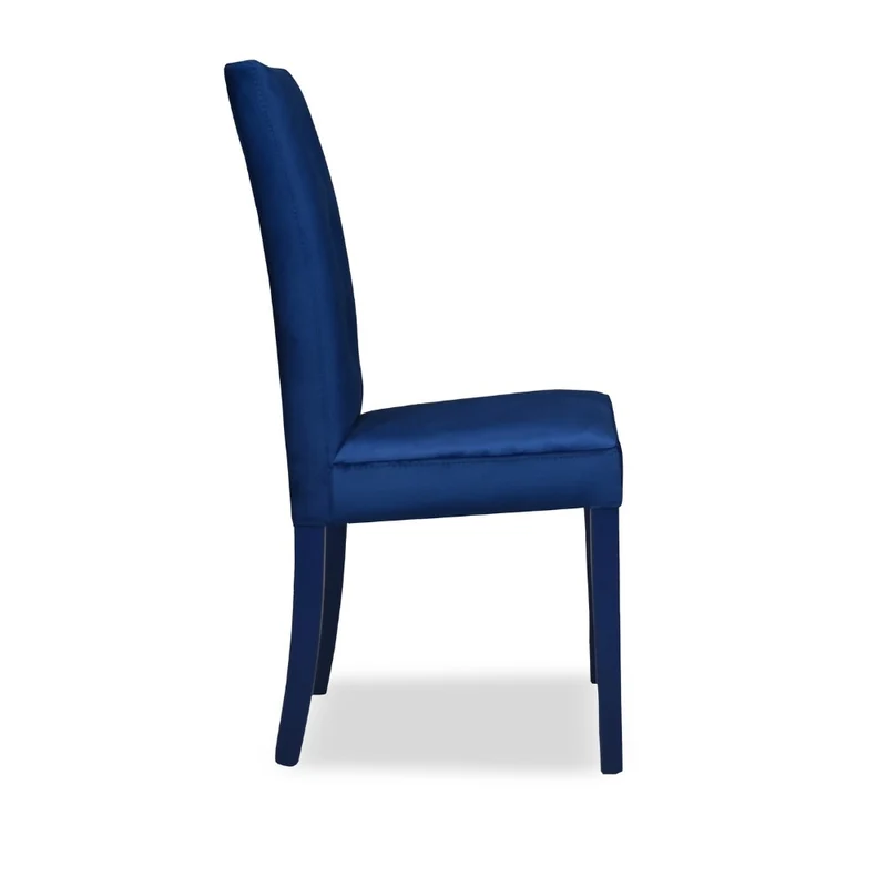 Set 2 sedie 3 bottoni velluto colore blu Montecarlo