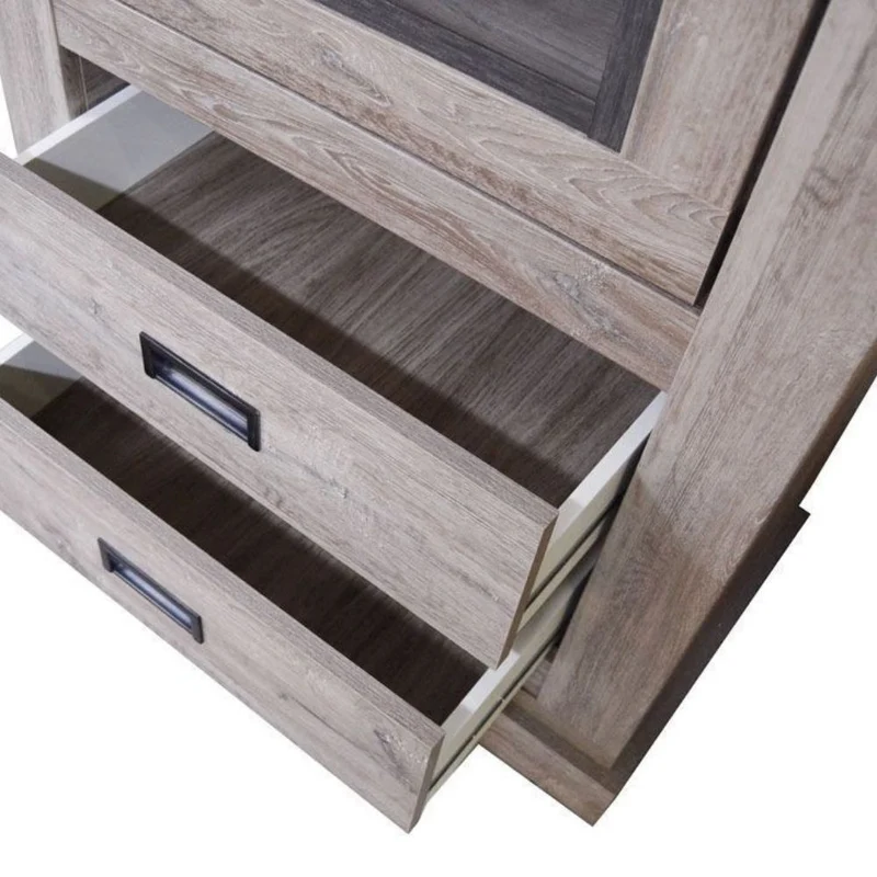Vetrina colore ancona oak con cassetti e anta 73x204H cm - Anthony