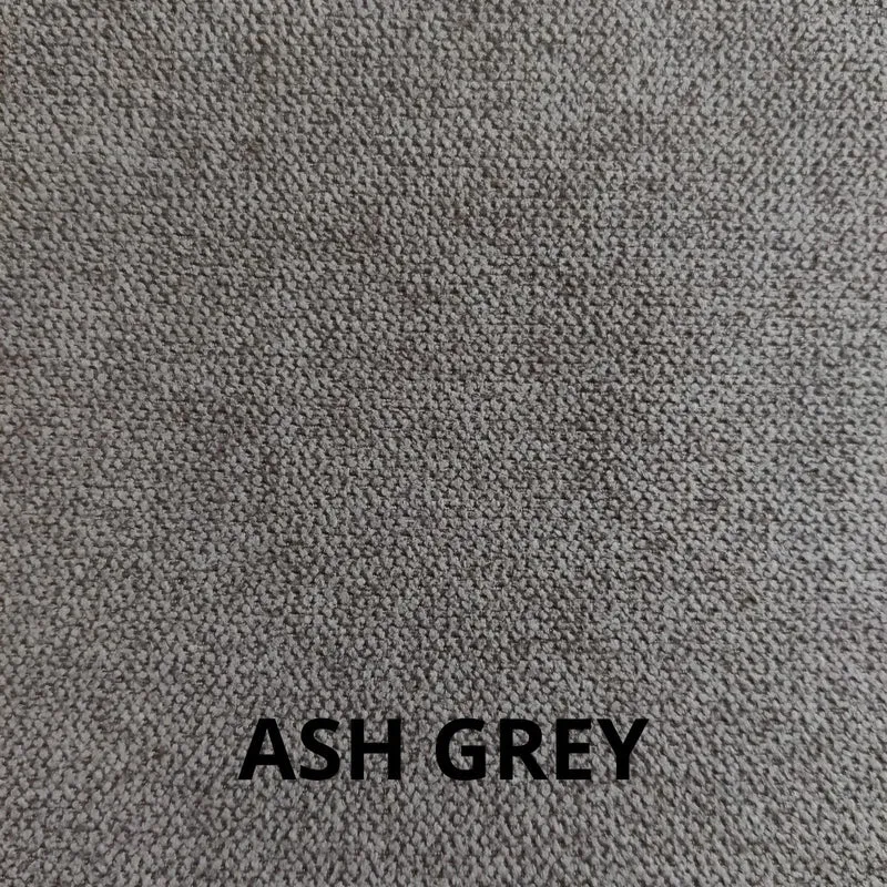 Letto matrimoniale con rete inclusa tessuto ash colore grigio - Snello