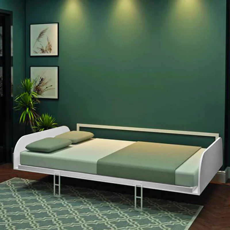 Letto matrimoniale a scomparsa colore bianco 214x148H cm - Simple