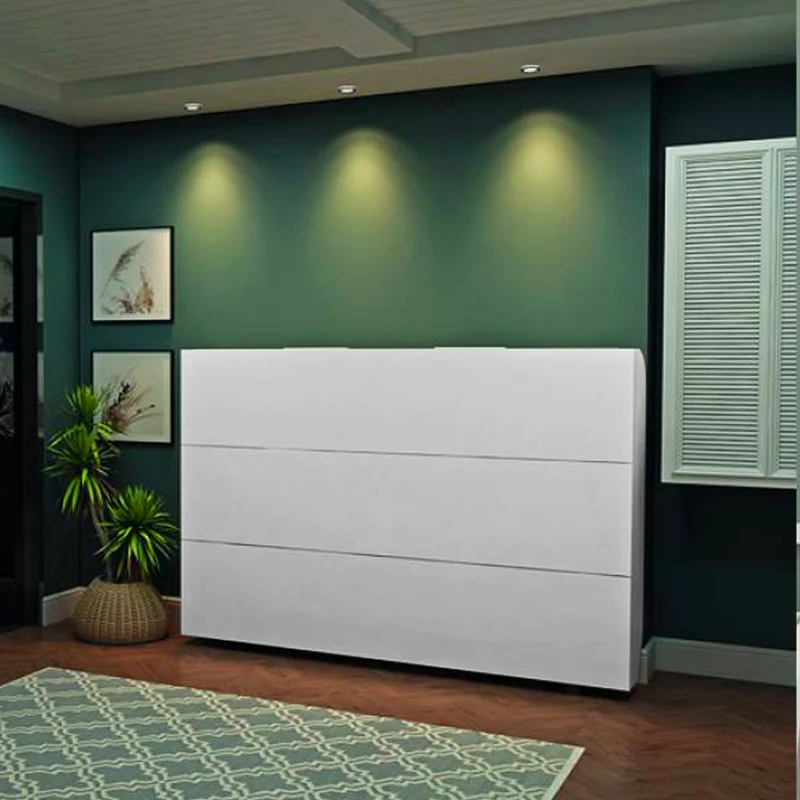 Letto matrimoniale a scomparsa colore bianco 214x148H cm - Simple