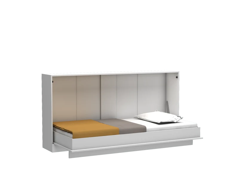 Letto singolo a scomparsa colore bianco 215x108H cm - Life