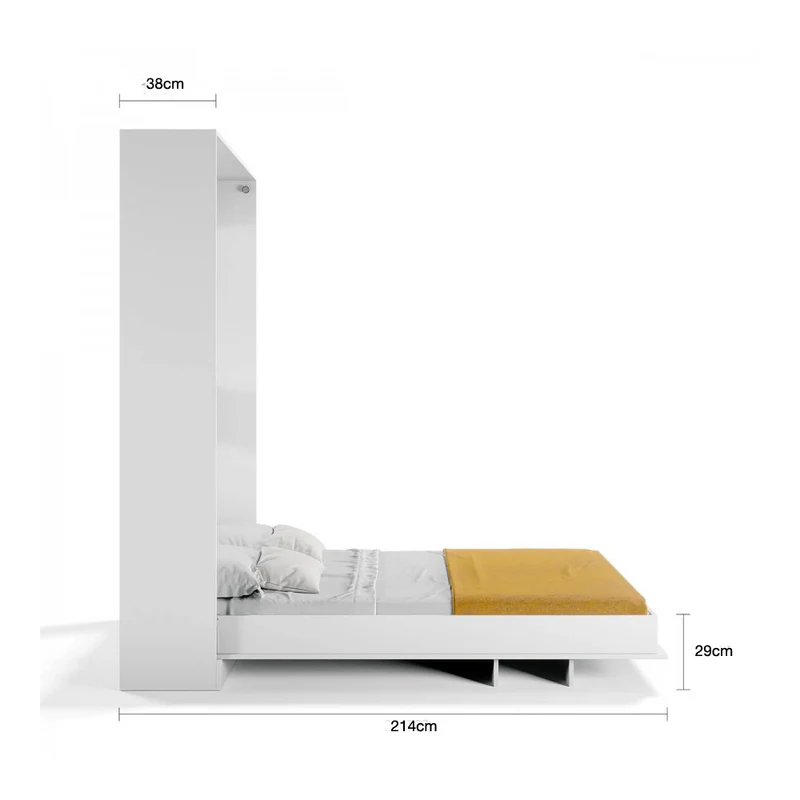Letto matrimoniale a scomparsa colore bianco 164x221H cm - Primer