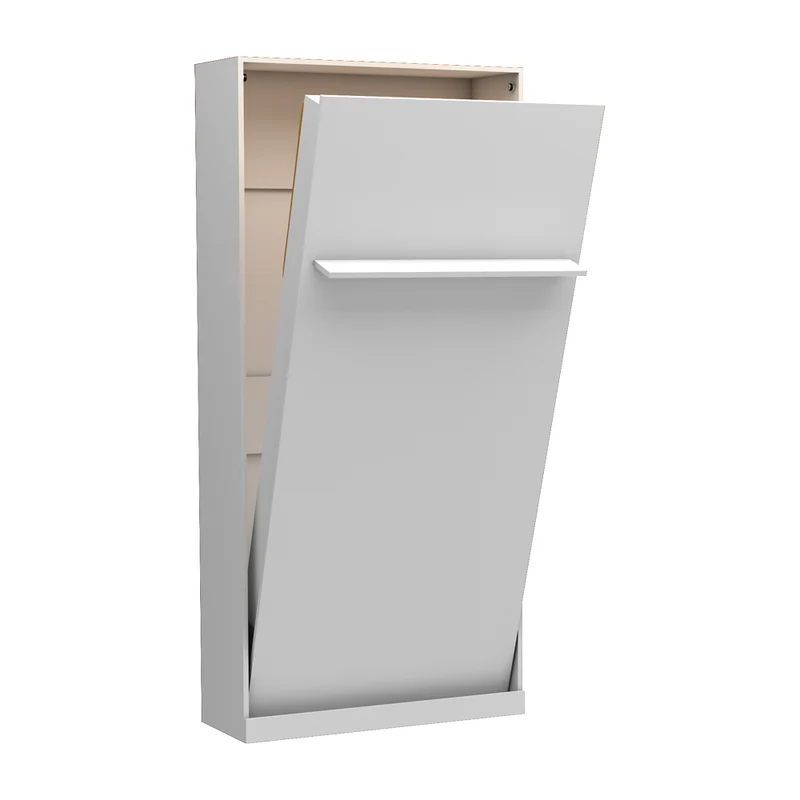 Letto singolo a scomparsa colore bianco 104x221H cm - Happy