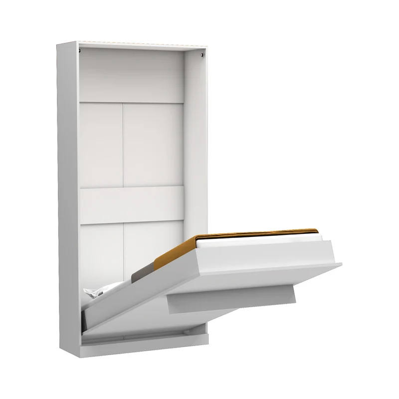 Letto singolo a scomparsa colore bianco 104x221H cm - Happy