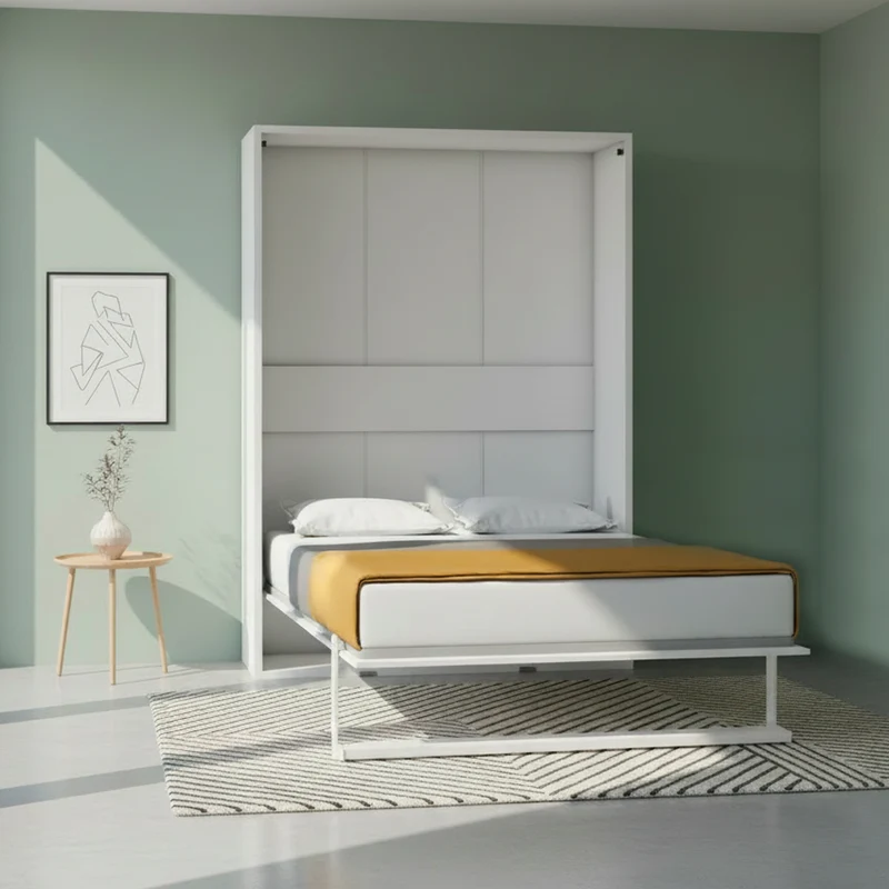 Letto matrimoniale a scomparsa colore bianco 152x208H cm - Loft