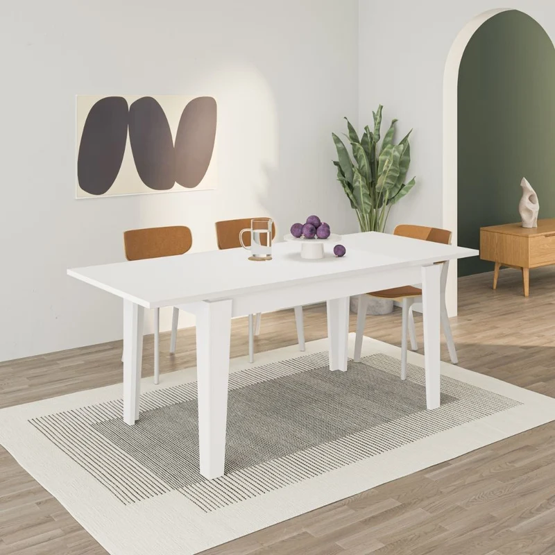 Tavolo allungabile colore bianco 140x80 cm - Tolmen
