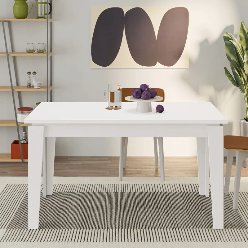 Tavolo allungabile colore bianco 140x80 cm - Tolmen