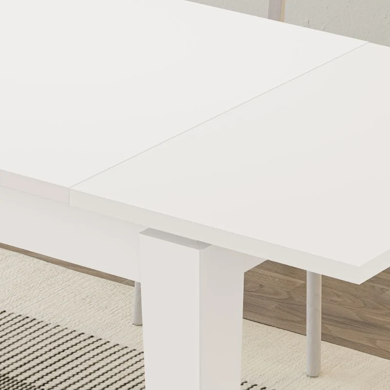 Tavolo allungabile colore bianco 140x80 cm - Tolmen