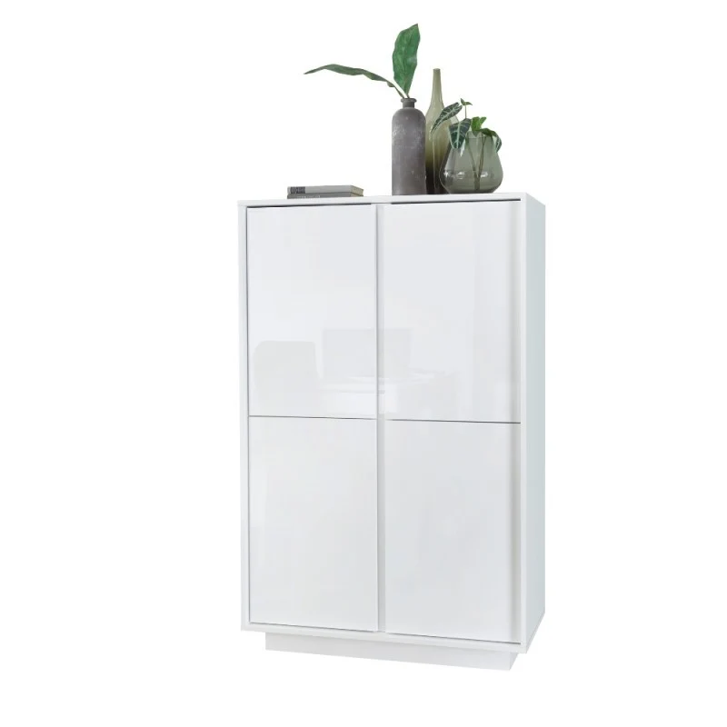 Mobile contenitore 4 ante bianco lucido 92 cm - Ice