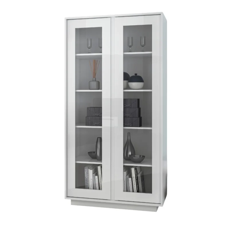 Vetrina 2 ante bianco lucido 92 cm - Ice