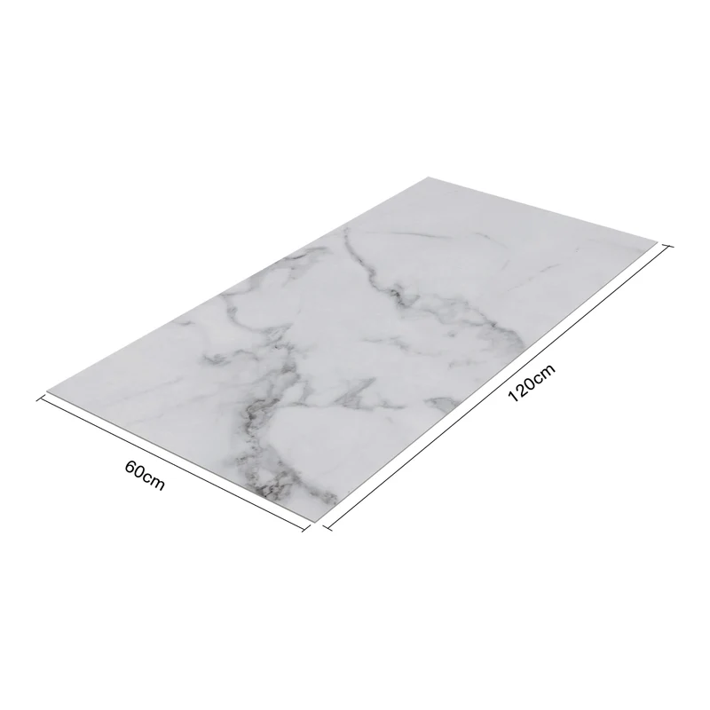Set de 16 panneaux muraux décoratifs 120 x 60 cm marbre blanc 03_0010569