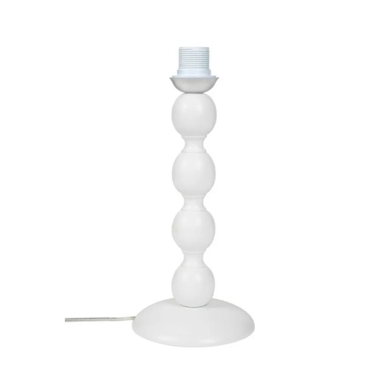 Lampada da tavolo bianca e paralume tessuto colore verde - LAGUNAH372638