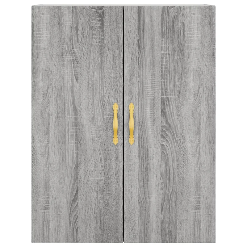 Buffet bahut commode armoire meuble de rangement organisateur cuisine salle de séjour salon haut sonoma 69,5 x 34 x 180 cm bois d'ingénierie gris 02_0035472