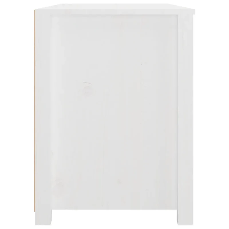 Armoire latérale pratique en bois 100 x 40 x 54 cm avec tiroirs spacieux style rustique en bois de pin blanc 02_0048465
