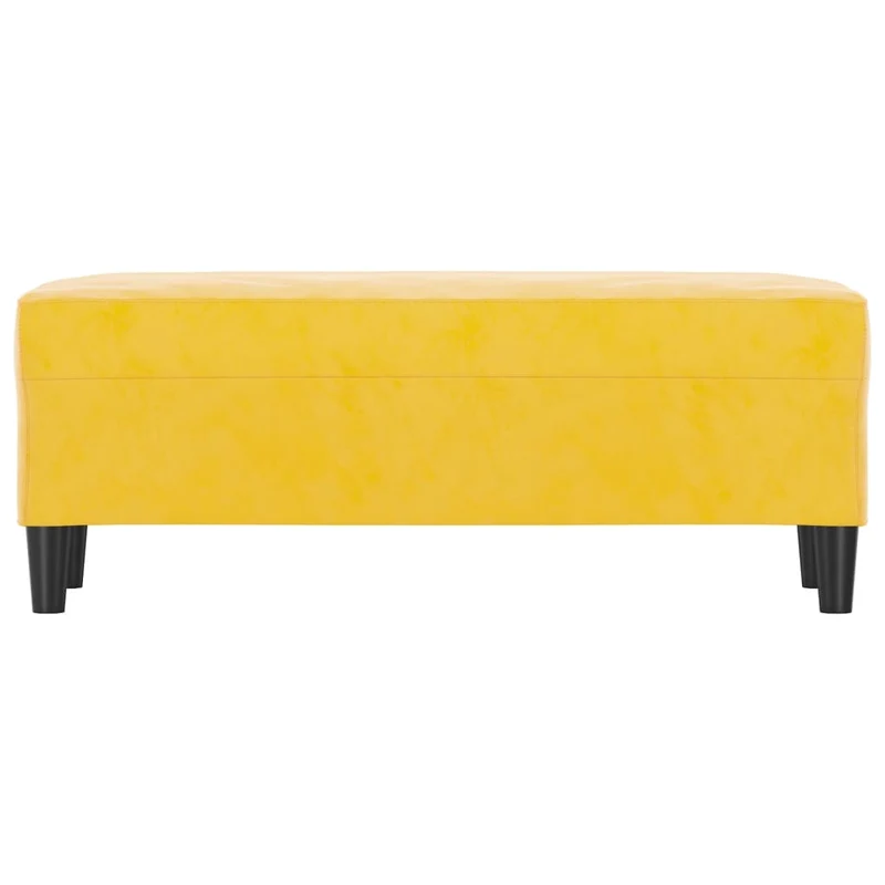 Banc banquette jaune 100 x 35 x 41 cm velours 02_0010695