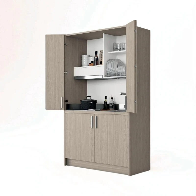 Cucina a scomparsa completa di elettrodomestici olmo 125 cm - Fold