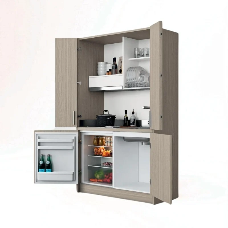 Cucina a scomparsa completa di elettrodomestici olmo 125 cm - Fold