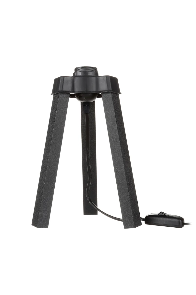 Lampada da tavolo treppiede legno color nero - Piko MDL4769