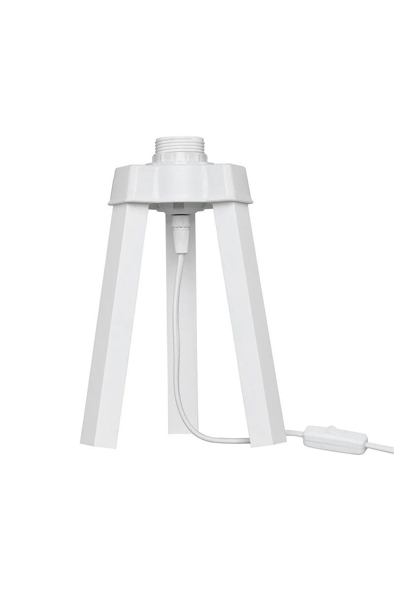 Lampada da tavolo treppiede legno color bianco - Piko MDL4768
