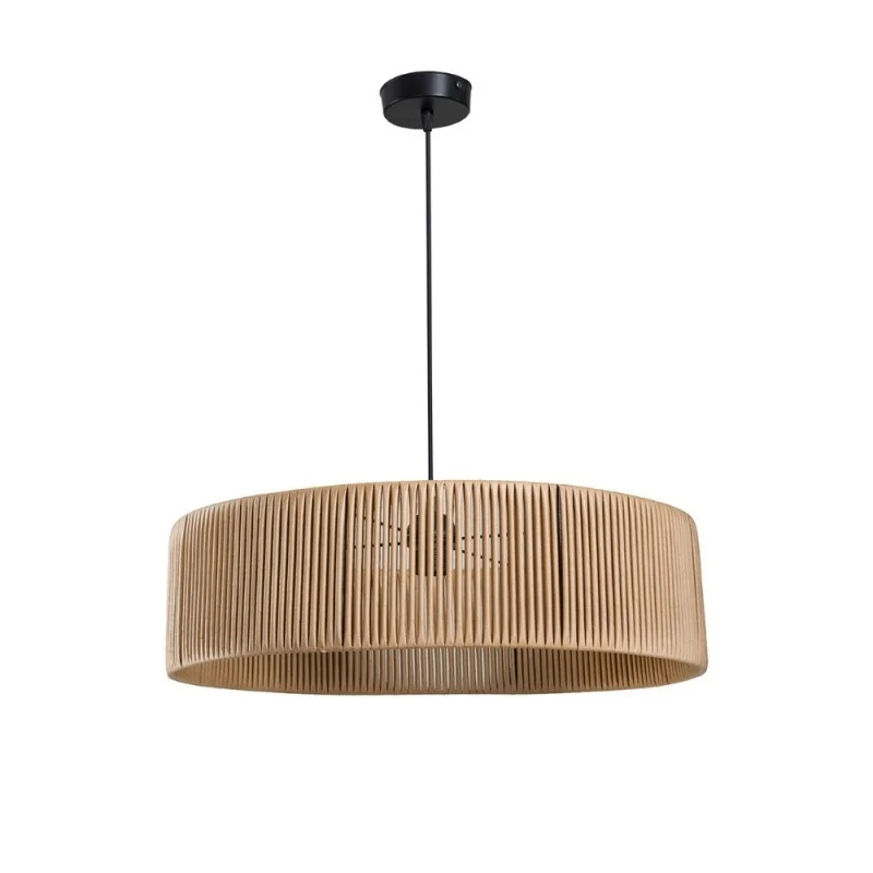 Lampada da soffitto stile rustico in carta effetto bamboo caffè - Roya ASZ1747