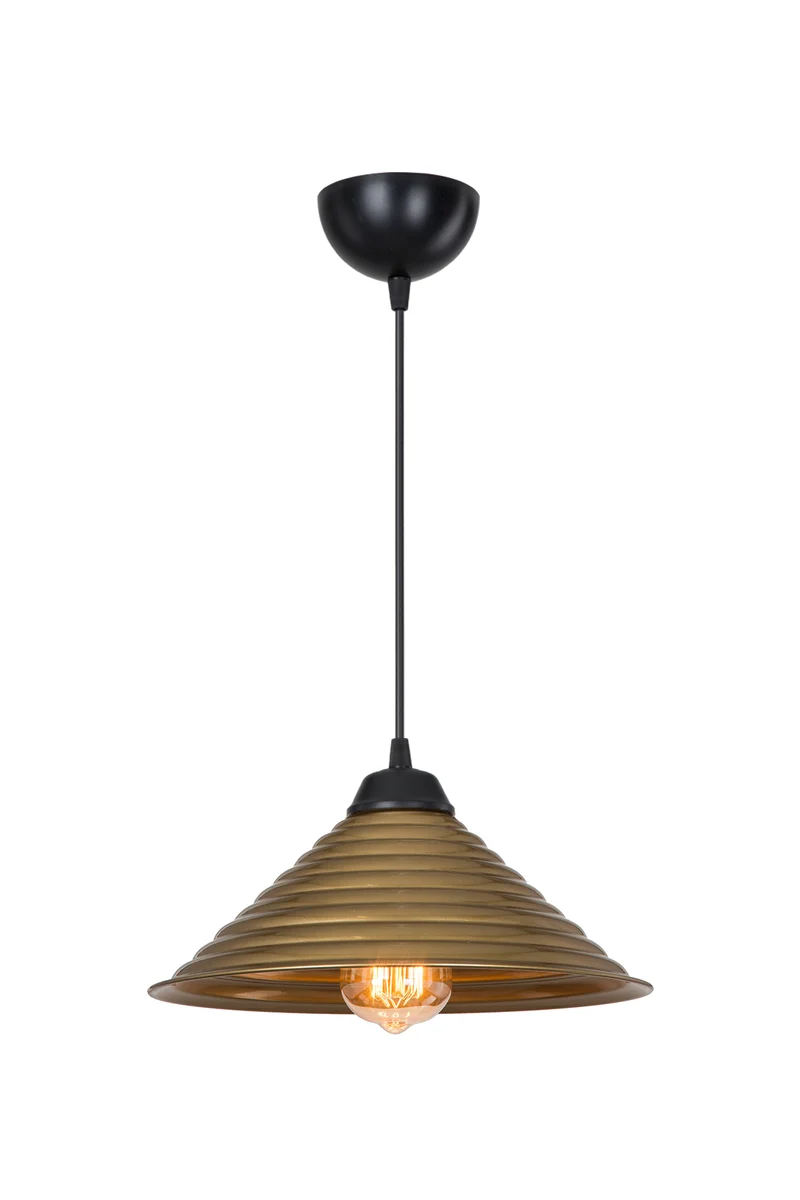 Lampada da soffitto con paralume in metallo bronzo - Sava ASZ1619