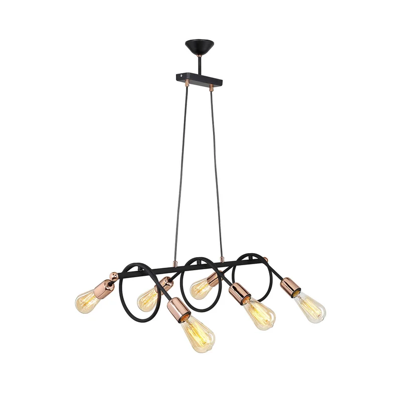 Lampada da soffitto stile contemporaneo con 6 punti luce - Derbent MDL3938