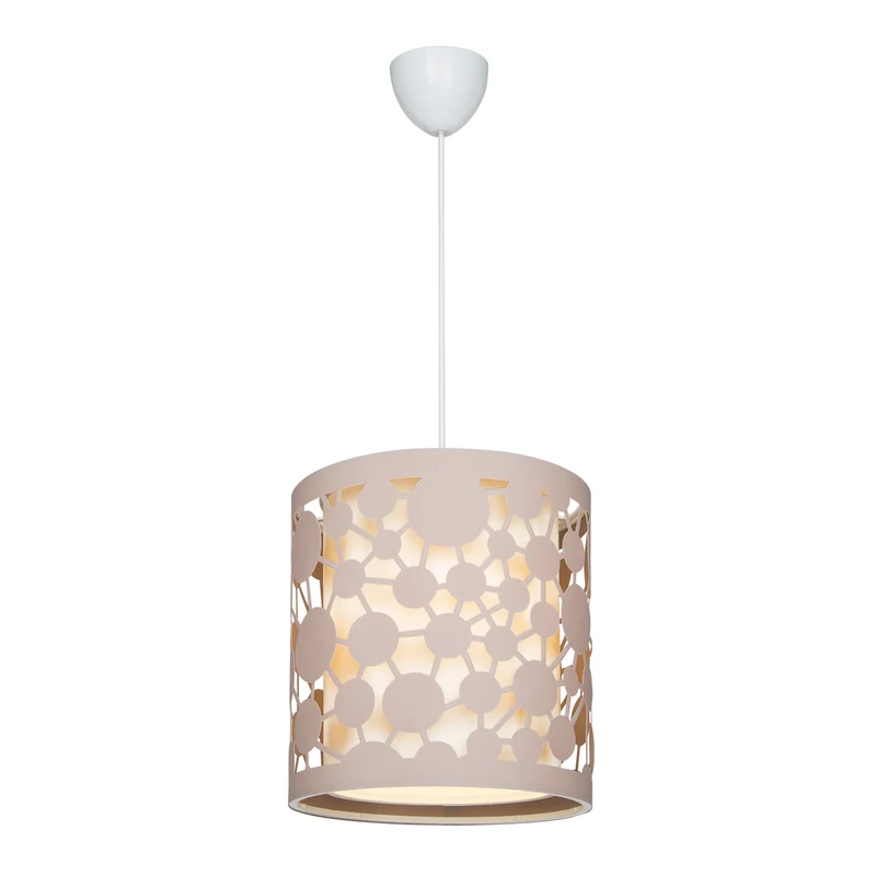 Lampada da soffitto paralume beige con intagli - Summer ASZ1179